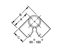 AIS 21&nbsp;ADJUSTABLE SIDE OUTLET TEE
